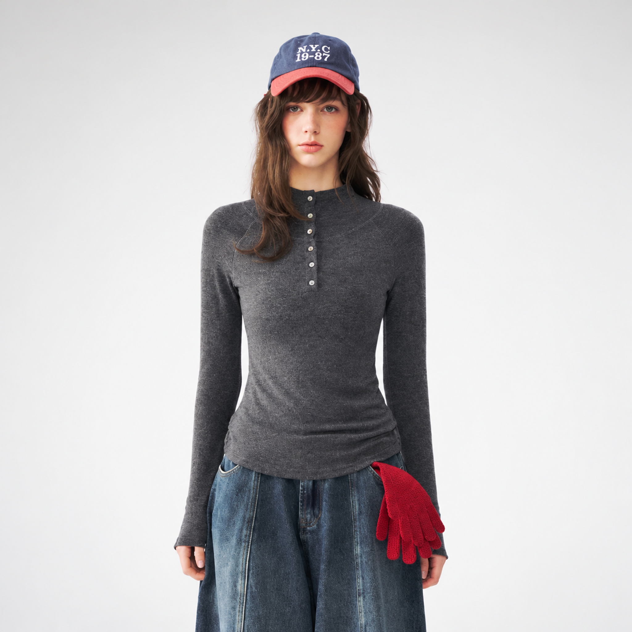 SOMESOWE Mock Neck Long Sleeve Tee | SOMESOWE – CHINASQUAD