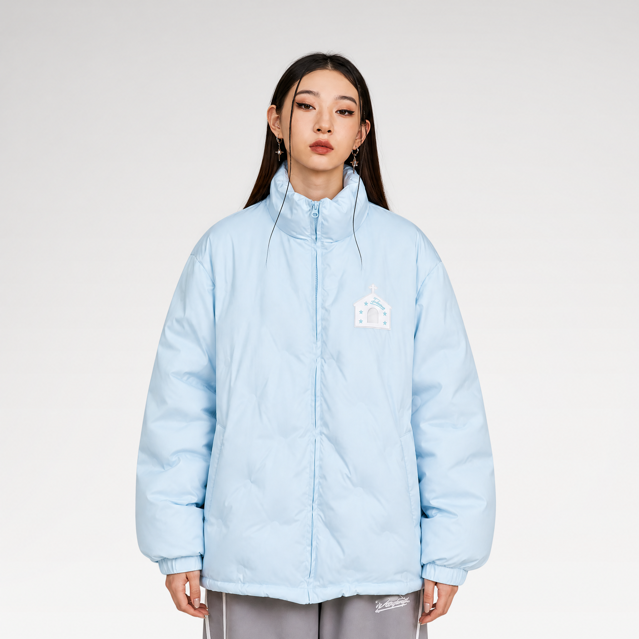 Textured Lightweight Down Jacket