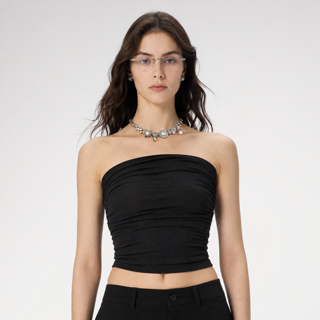 Sculptural Charm Titanium Bracelet