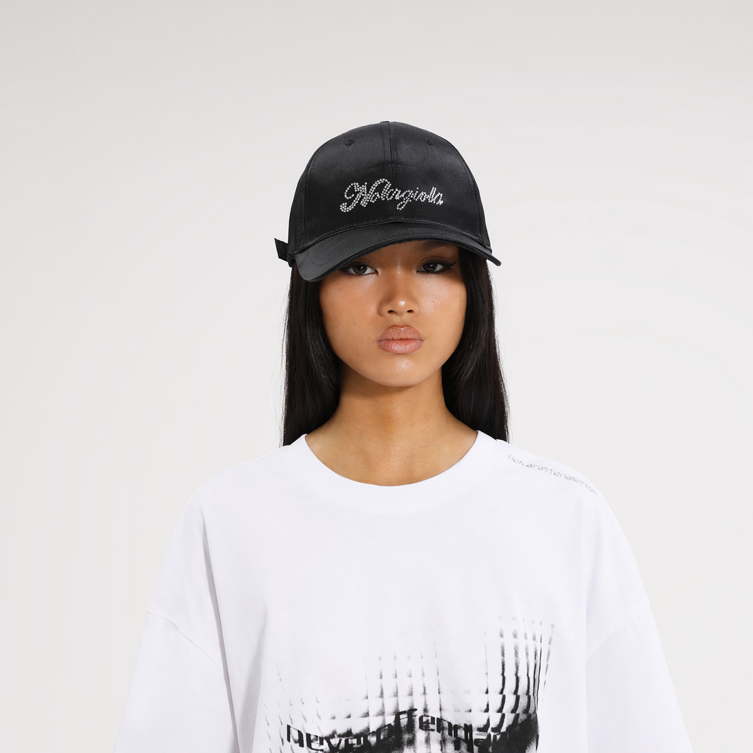 Crystal Silk Rhinestone Cap