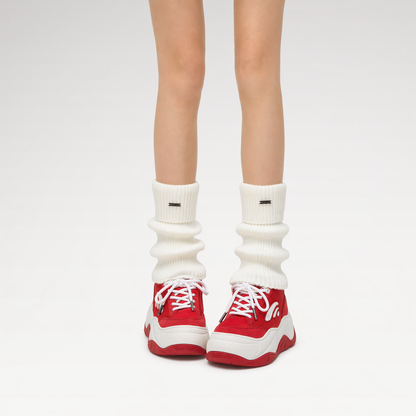 Red Platform Sneakers