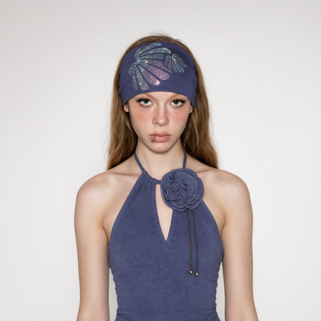 Rhinestone Cotton Headband