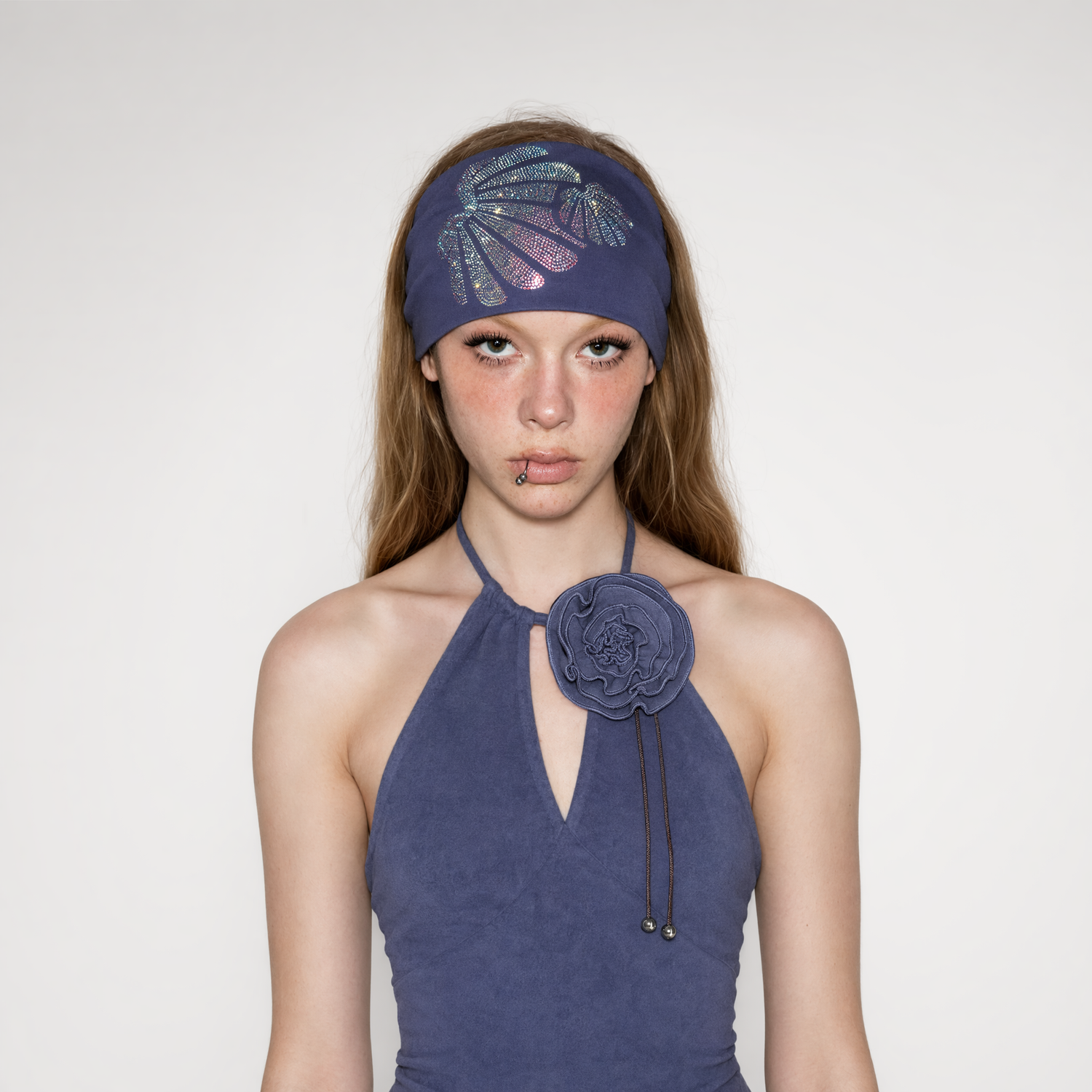 Rhinestone Cotton Headband