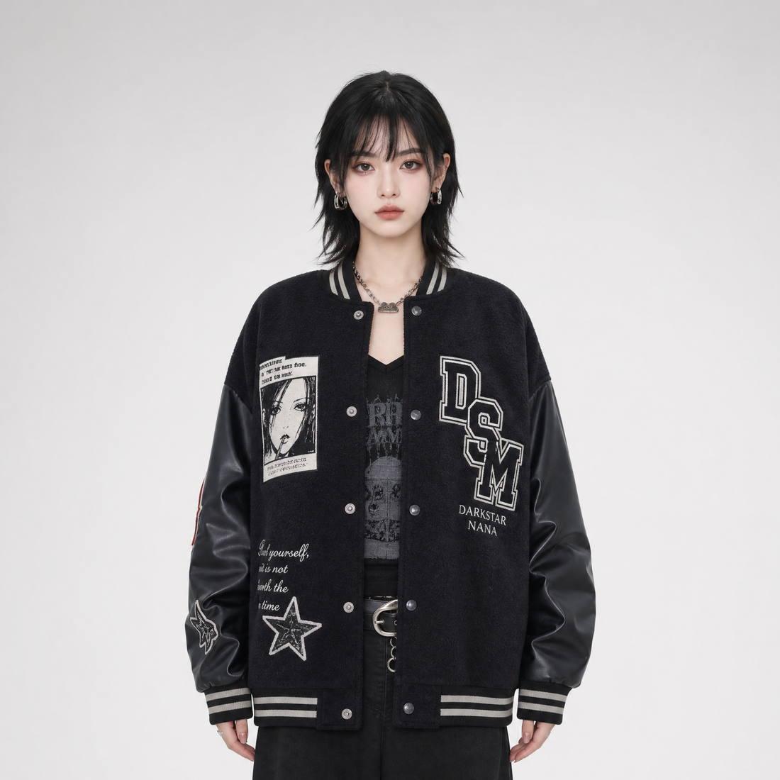 DSM X NANA Patchwork Varsity Jacket