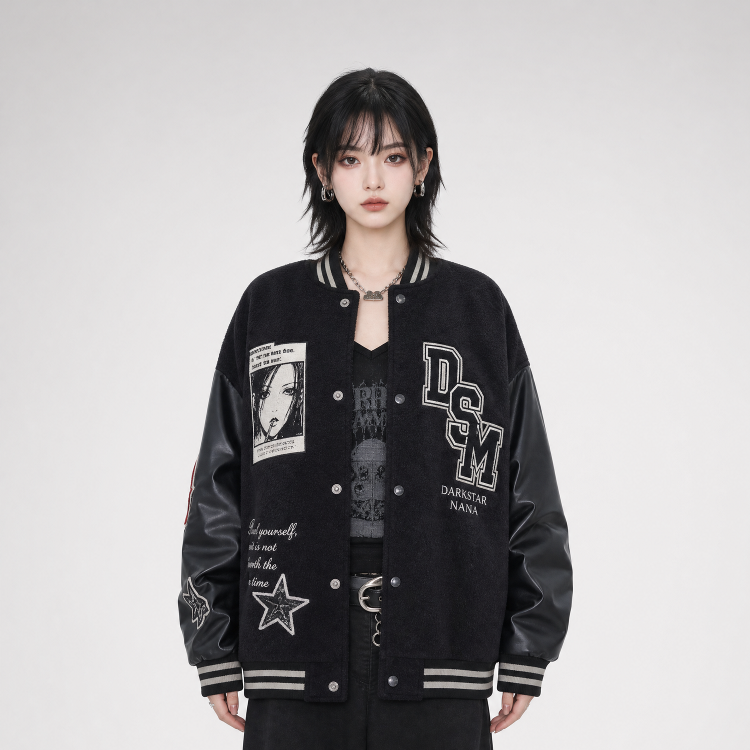 DSM X NANA Patchwork Varsity Jacket