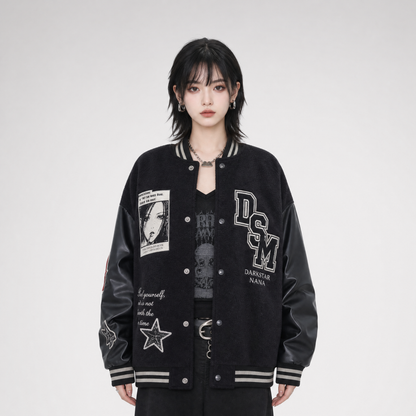 DSM X NANA Patchwork Varsity Jacket
