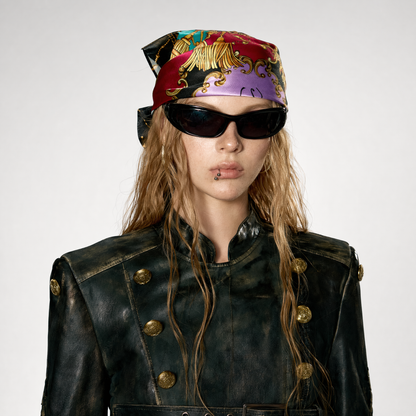 Baroque Chain Silk Scarf