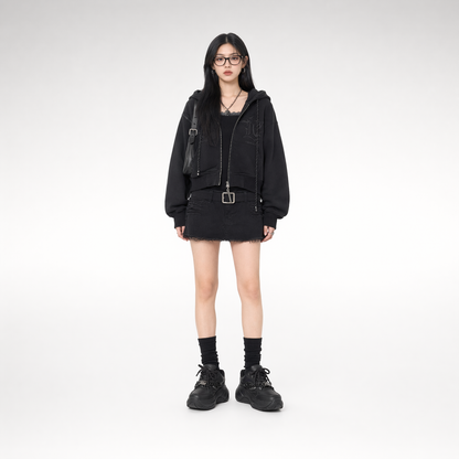 Chain-Detail Height-Boost Boots