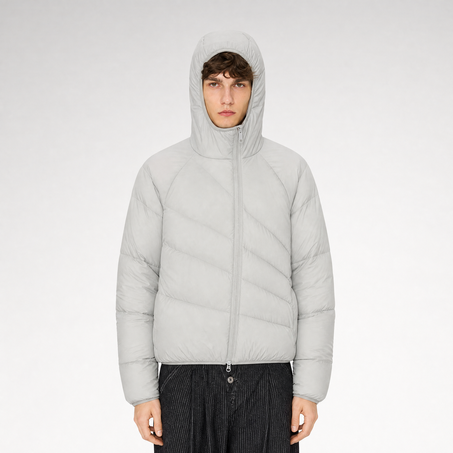 Lightweight Hooded Down Jacket