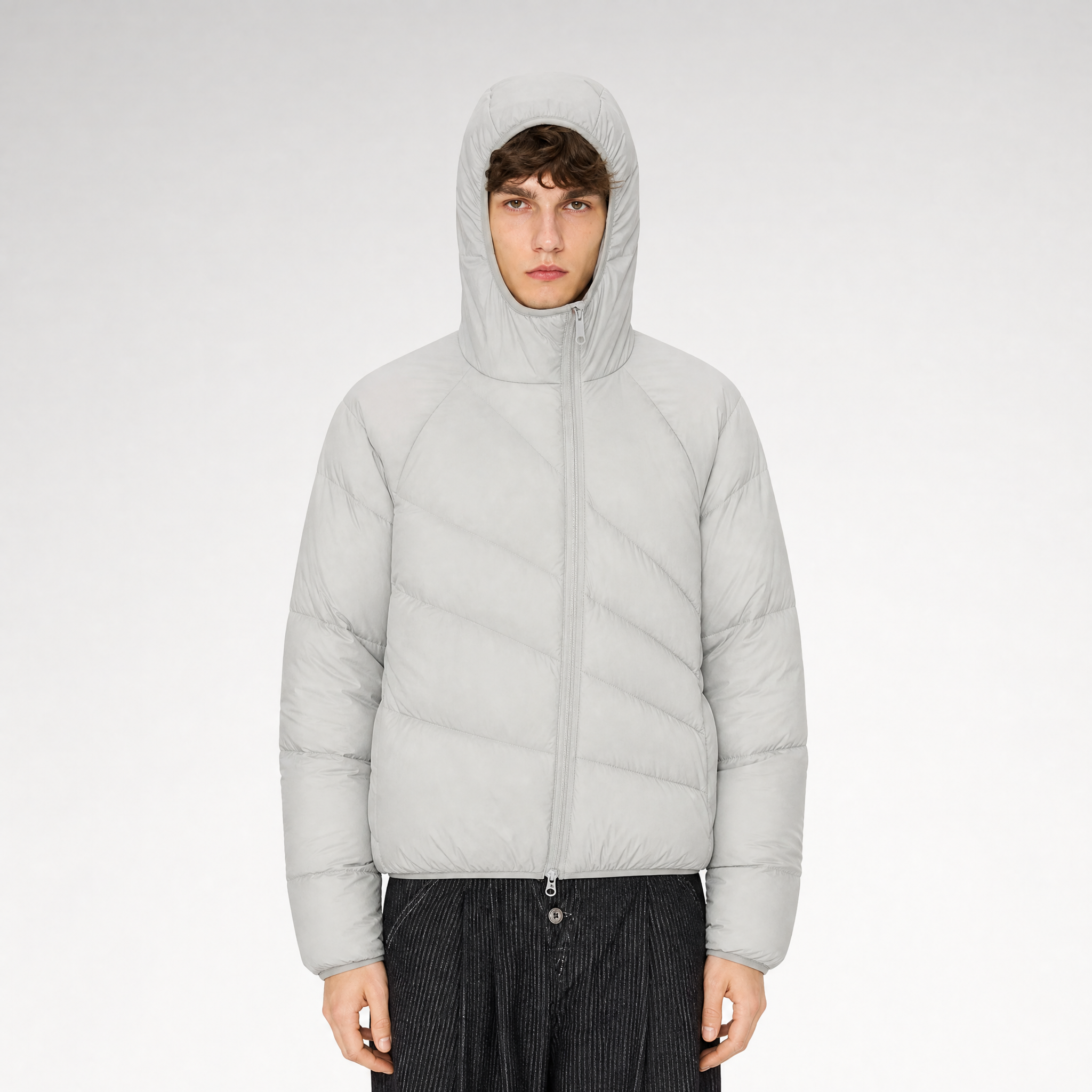 Lightweight Hooded Down Jacket