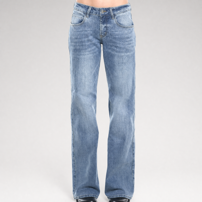 Low-Rise Straight Jeans