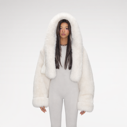Faux Fur Hooded Jacket