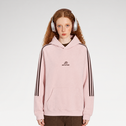 Striped Oversized Pullover Hoodie