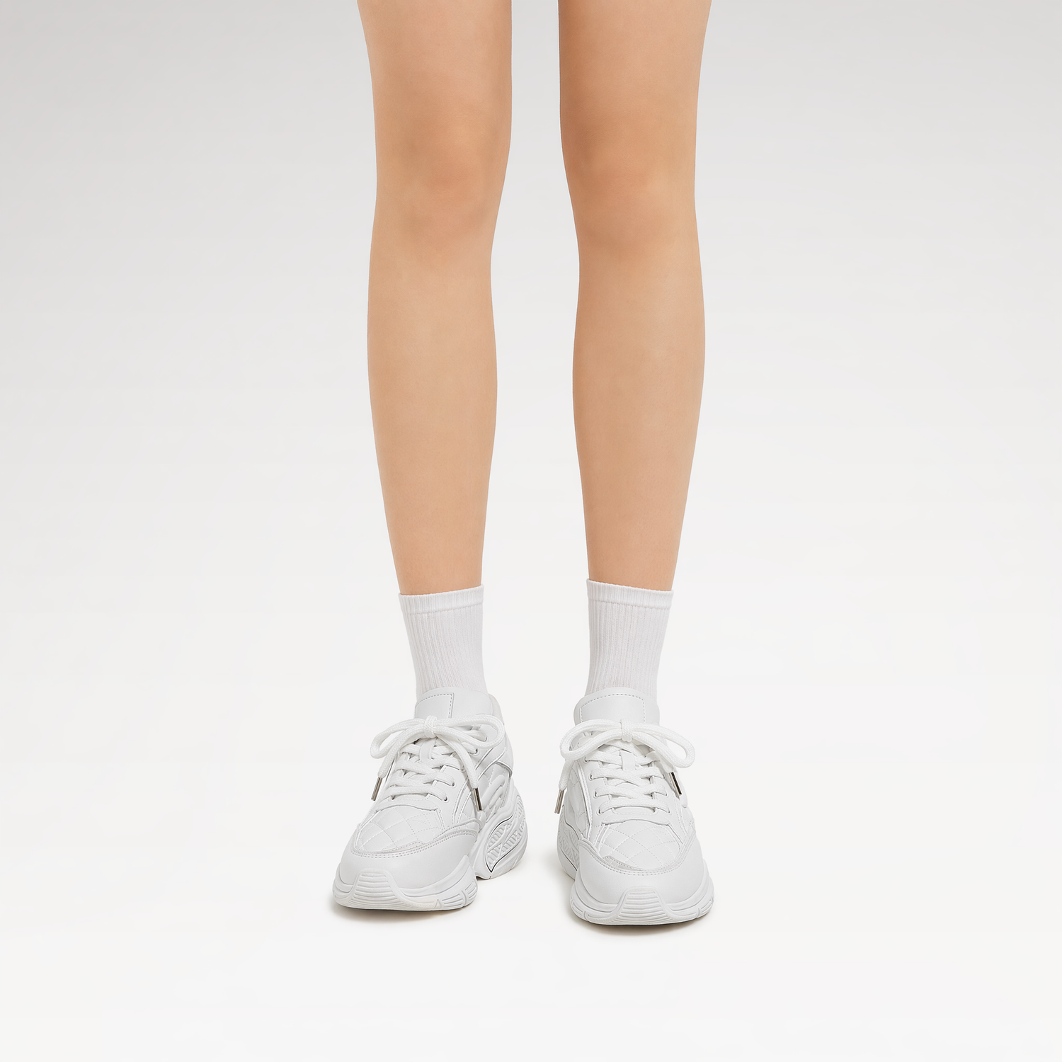 Quilted Platform Sneakers