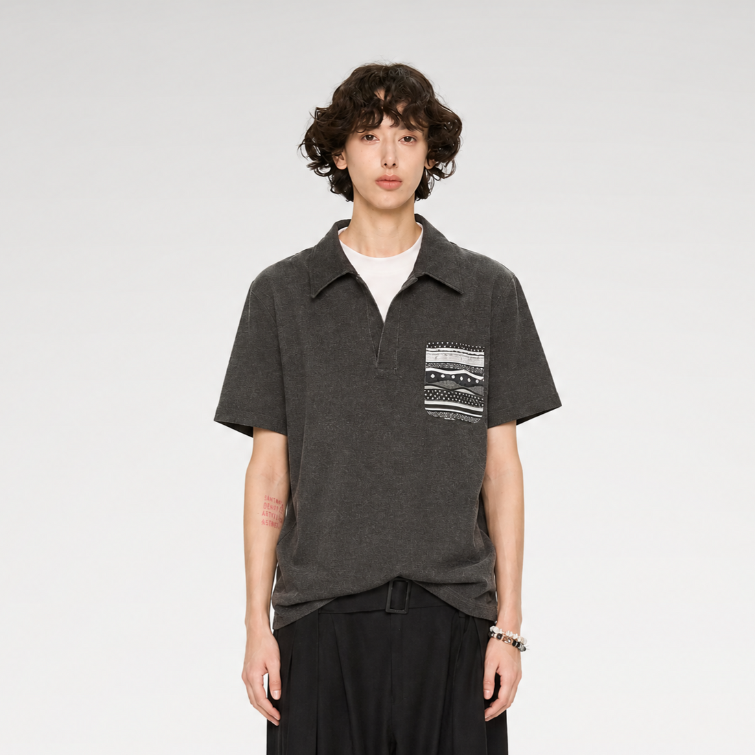Fair Isle Tailored Polo Shirt
