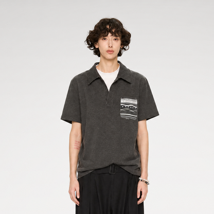 Fair Isle Tailored Polo Shirt