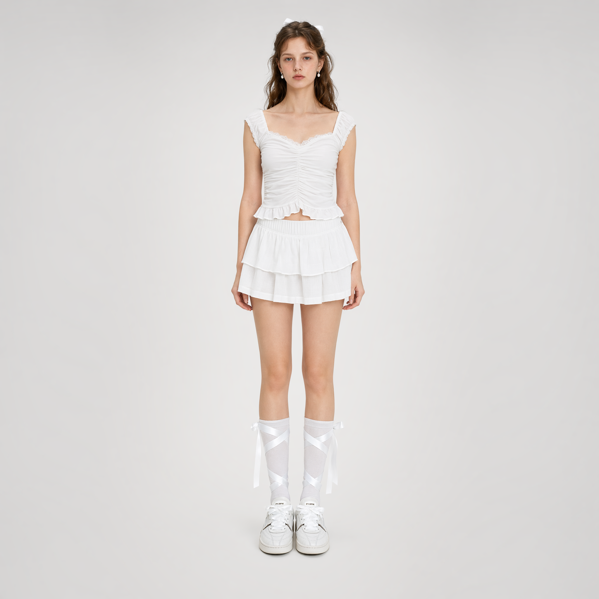 Ballet Ribbon Tie Shoes