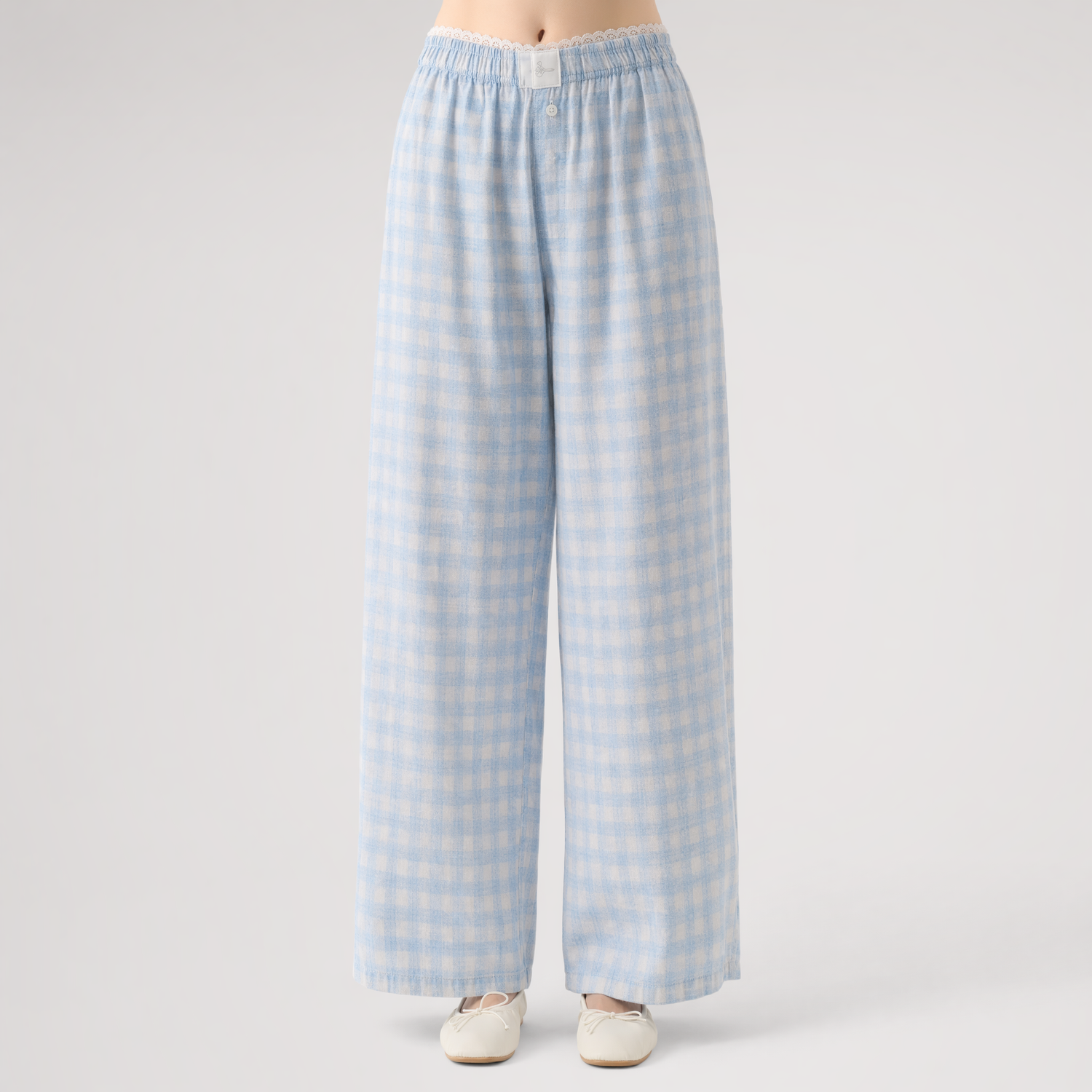 Lyocell Linen Wide-Leg Pants
