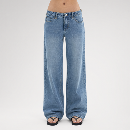 Low-Waist Sky Blue Jeans