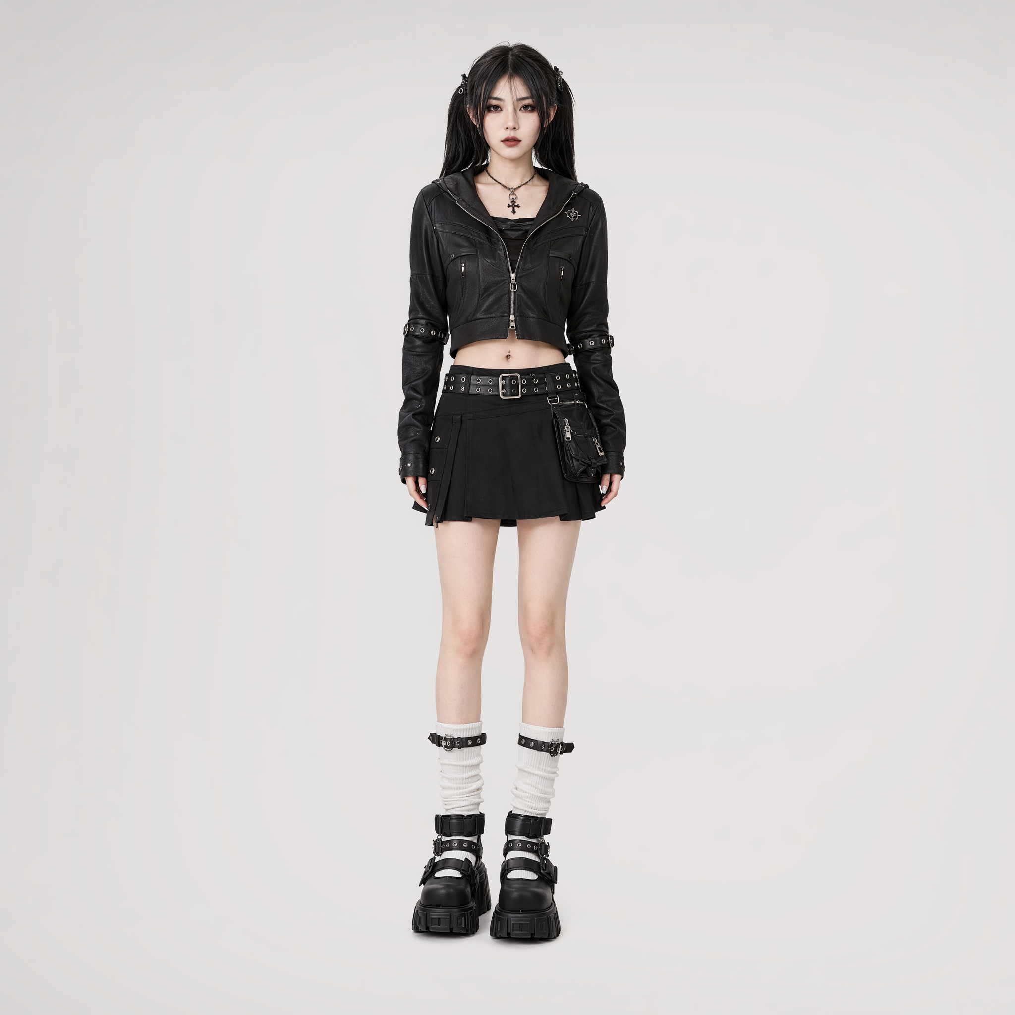 Buckle Lug Sole Boots