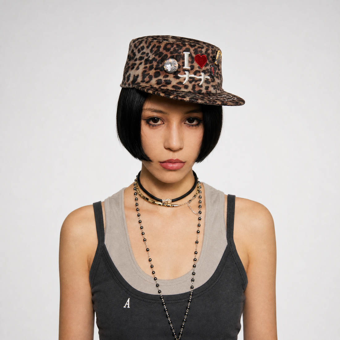 DSM X NANA Embroidered Fuzzy Hat
