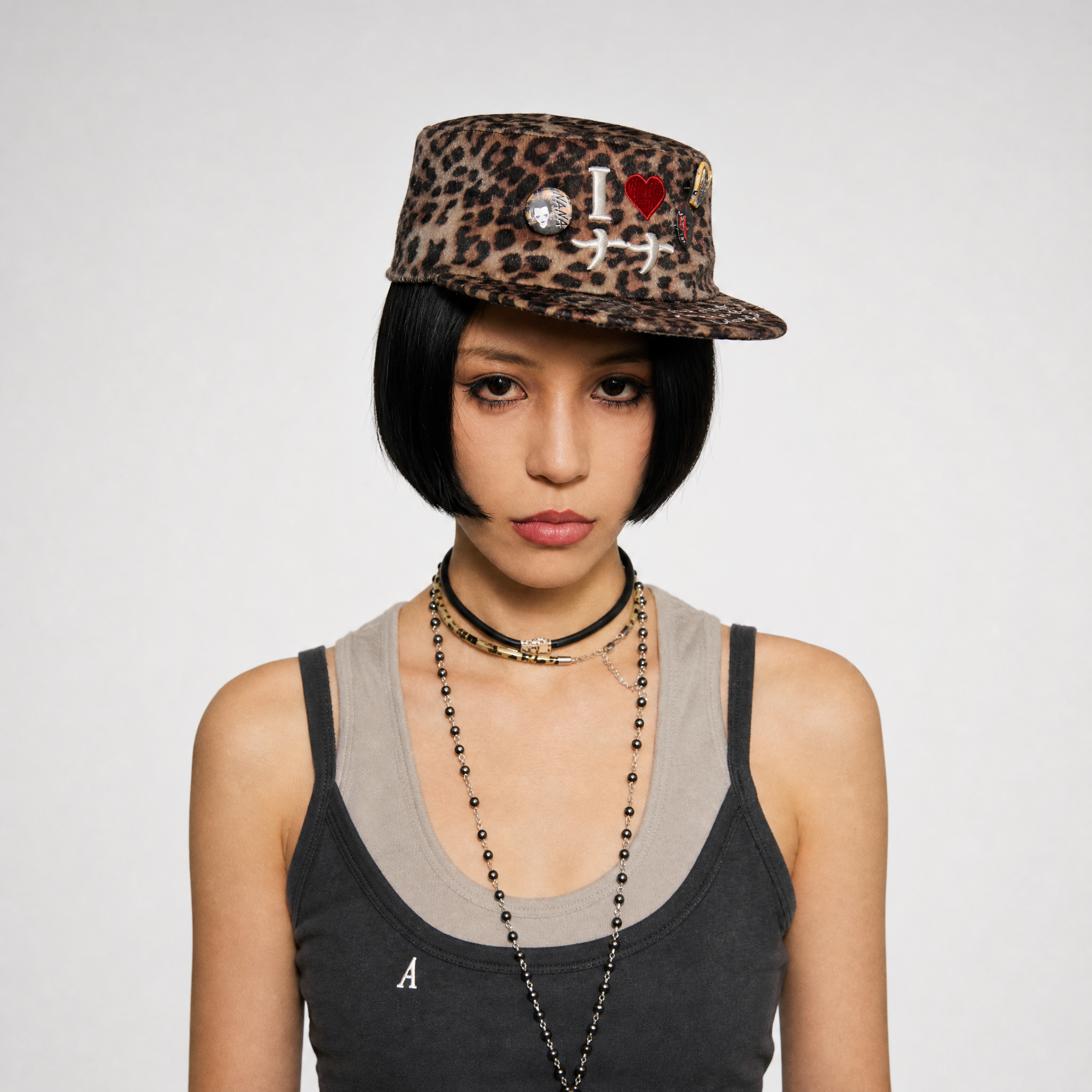 DSM X NANA Embroidered Fuzzy Hat