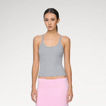 Ribbed Stretch Tank Top