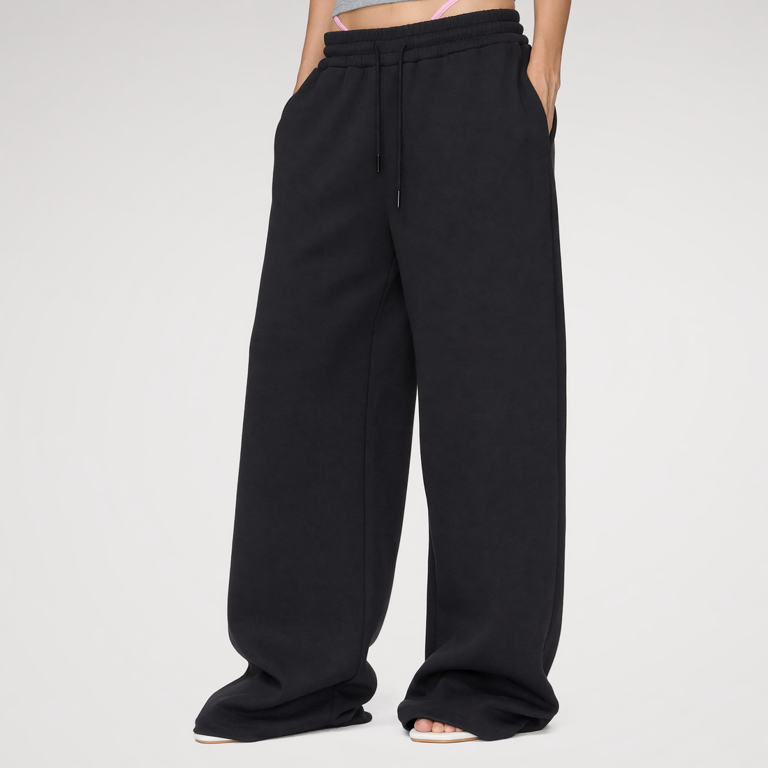 Air Cotton Wide-Leg Sweatpants