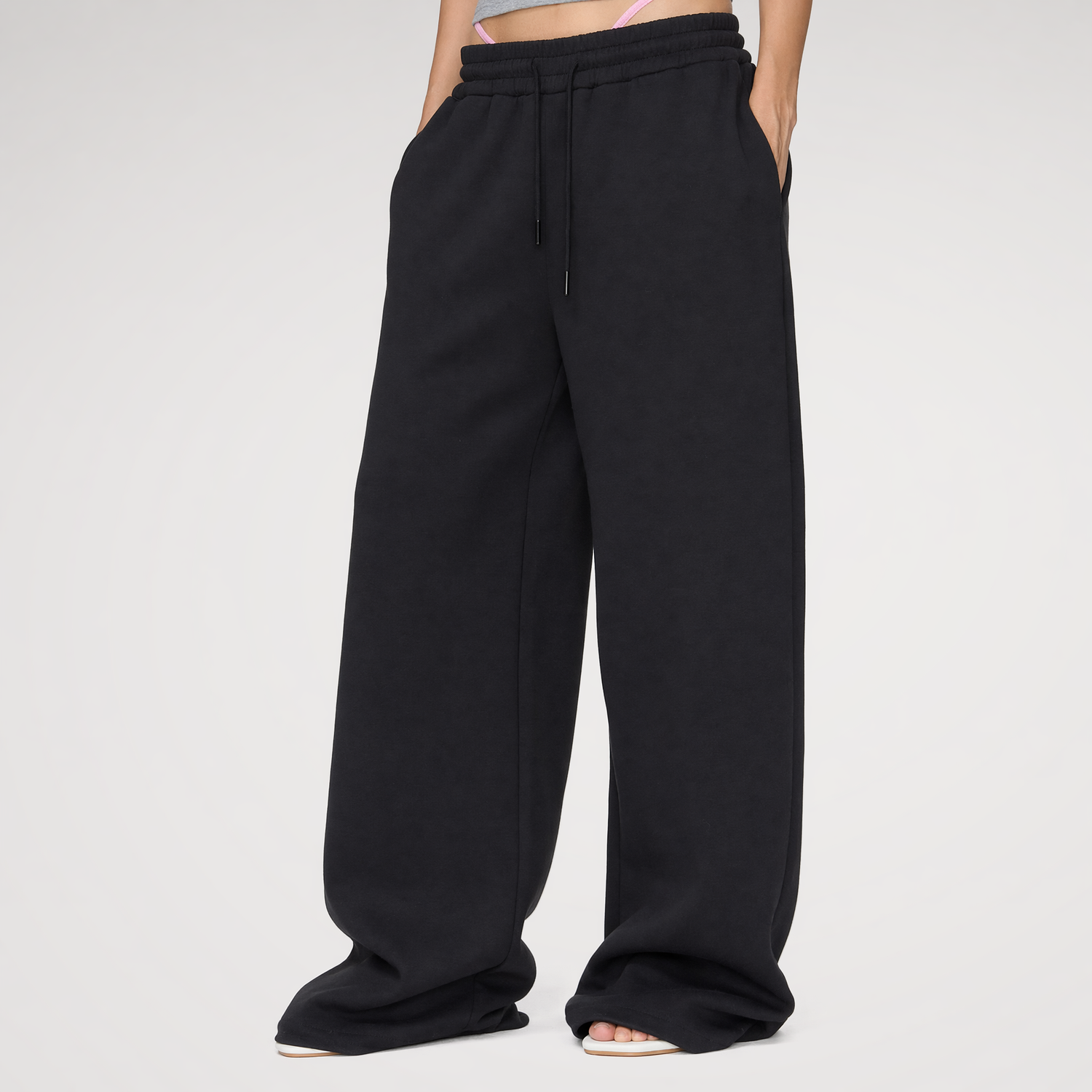 Air Cotton Wide-Leg Sweatpants