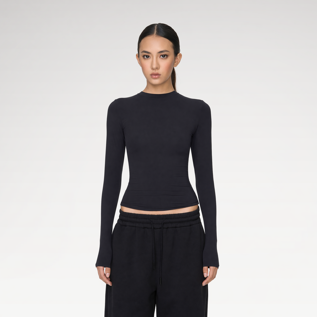 Sheer Sculpting Long Sleeve Top