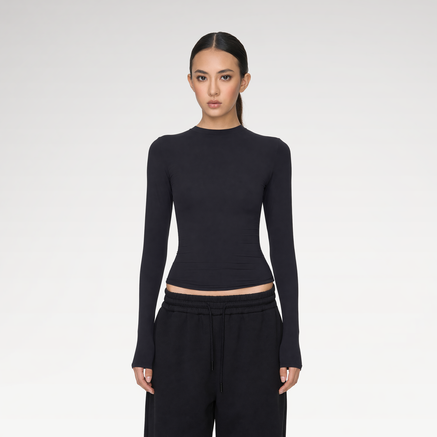 Sheer Sculpting Long Sleeve Top