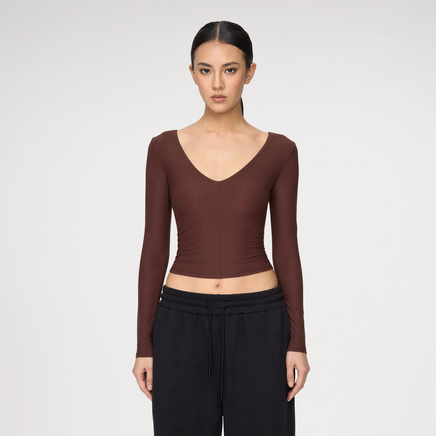 Deep V Slim Top
