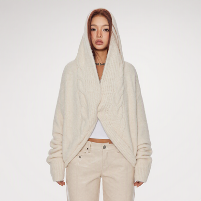 Oversized Shawl Knit Cardigan