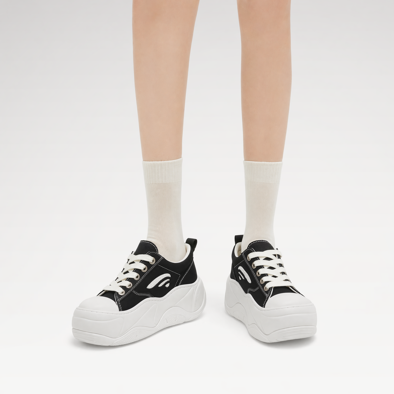 Canvas Platform Sneakers