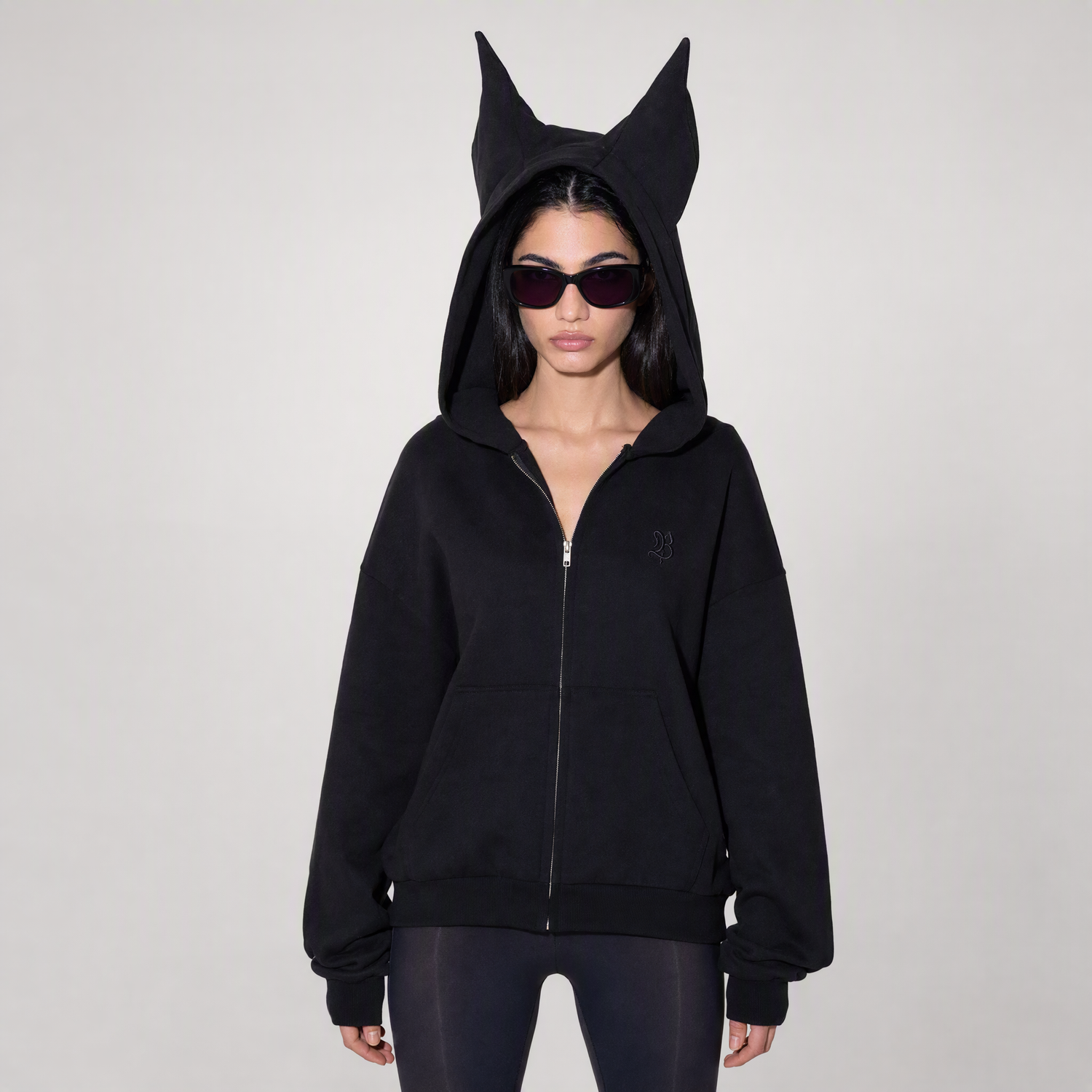 Devil Ear Zip Hoodie