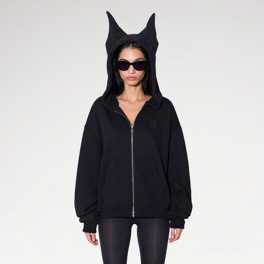 Devil Ear Zip Hoodie