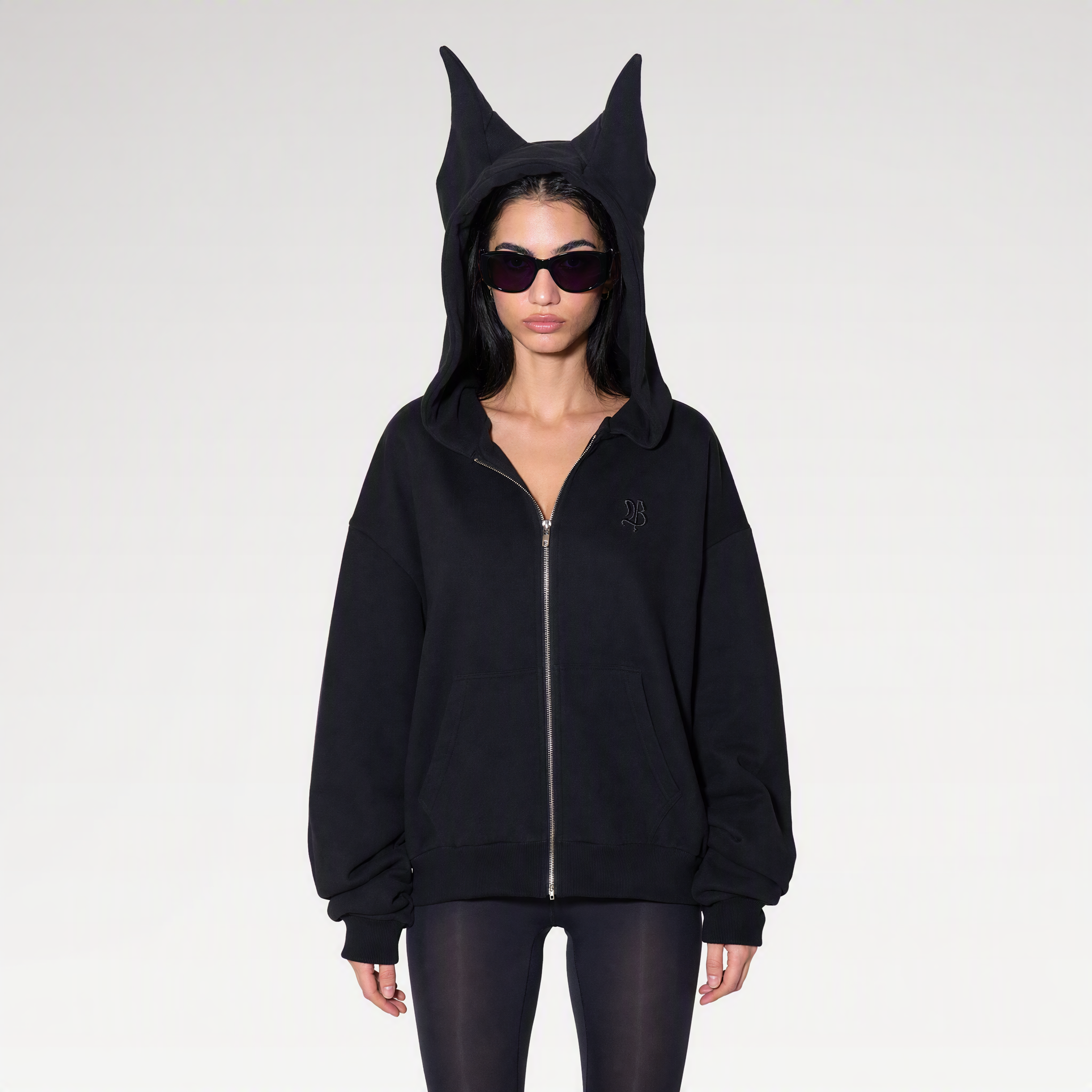 Devil Ear Zip Hoodie