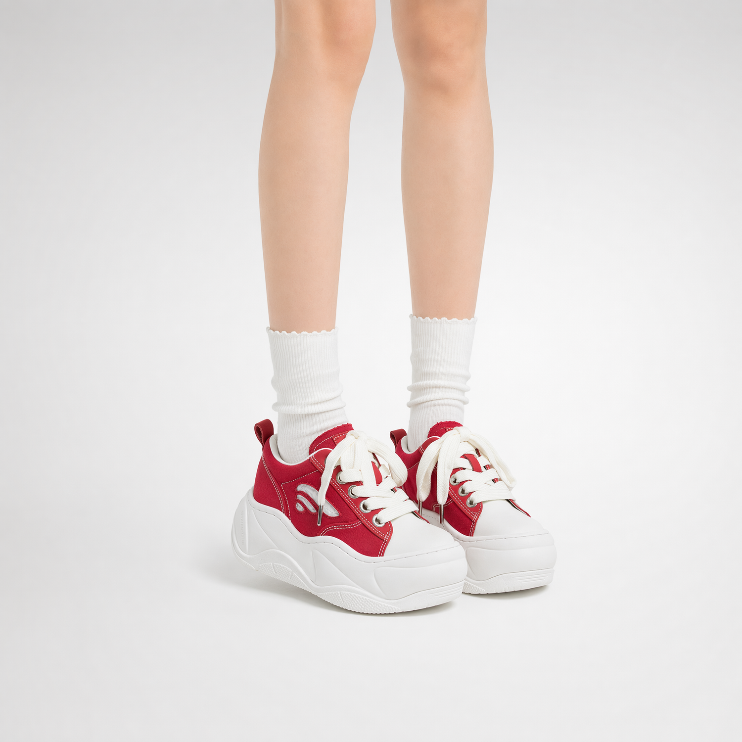 Wave Sole Height Sneakers