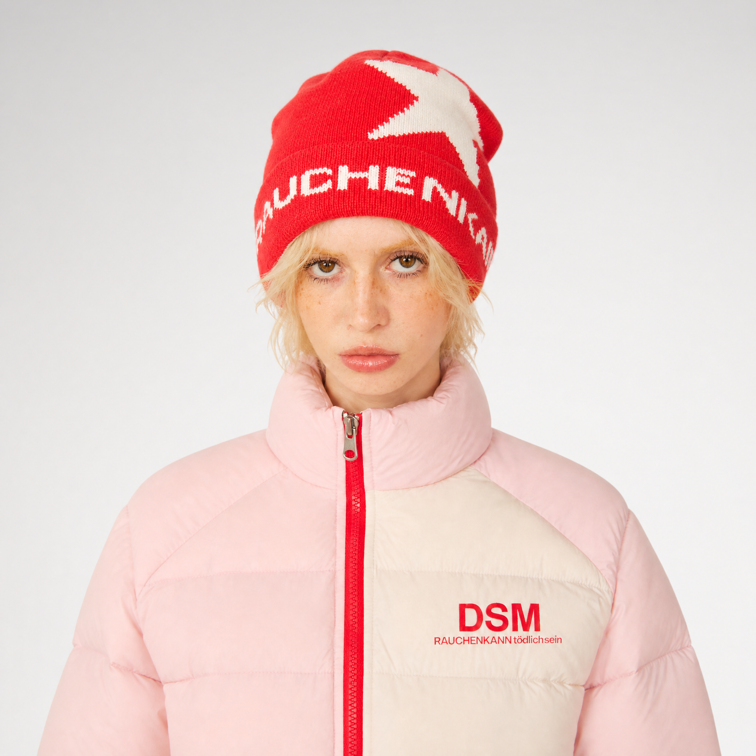 Jacquard Star Folded-Brim Beanie