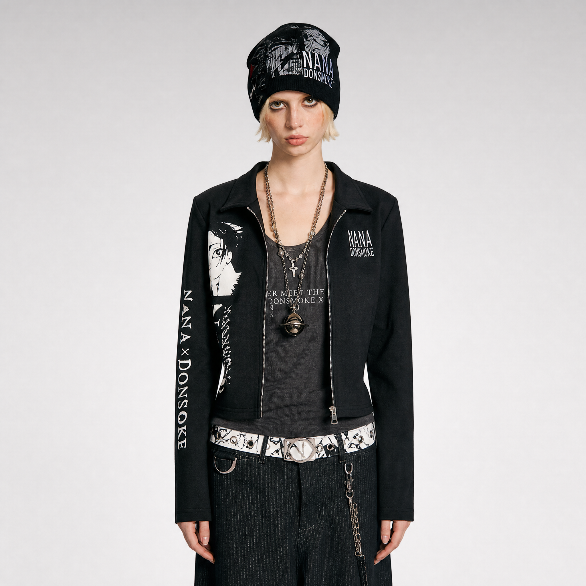 DSM X NANA Printed Zip Cardigan