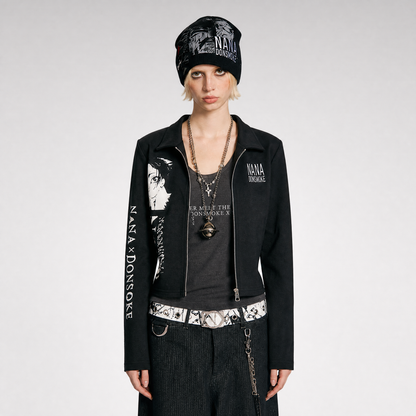 DSM X NANA Printed Zip Cardigan