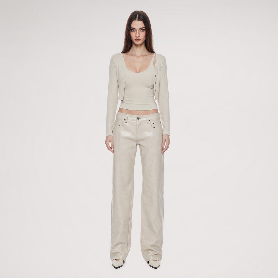 Viscose Camisole Cardigan Set