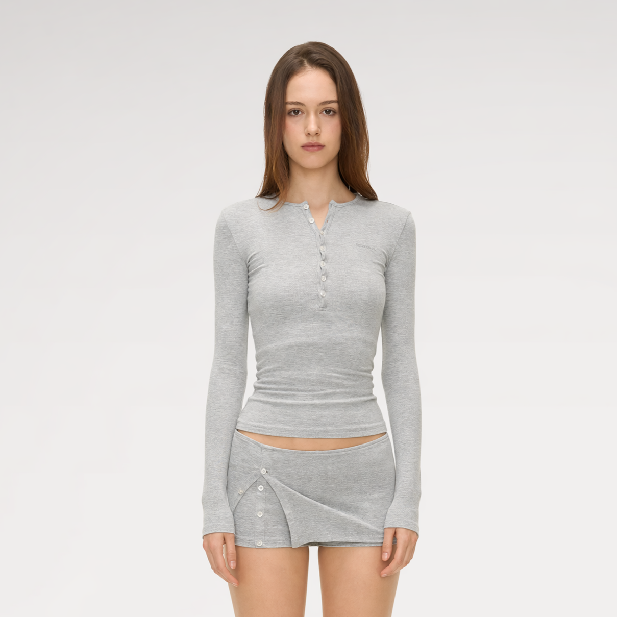 Ribbed Button Trim Set