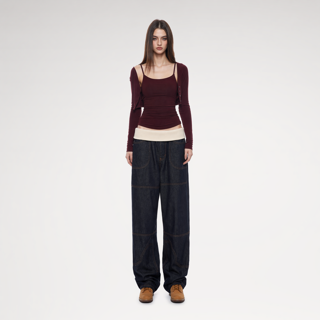 Layered Stretch Camisole Set