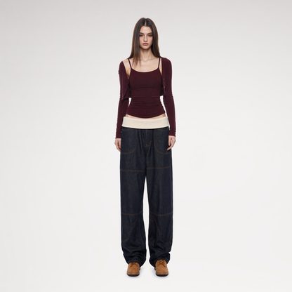 Layered Stretch Camisole Set
