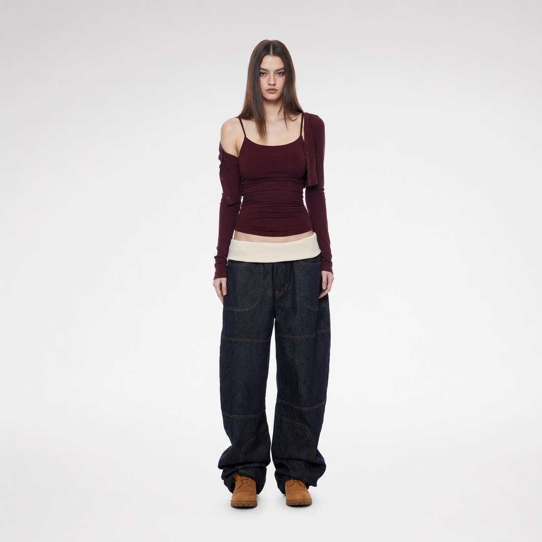Layered Stretch Camisole Set
