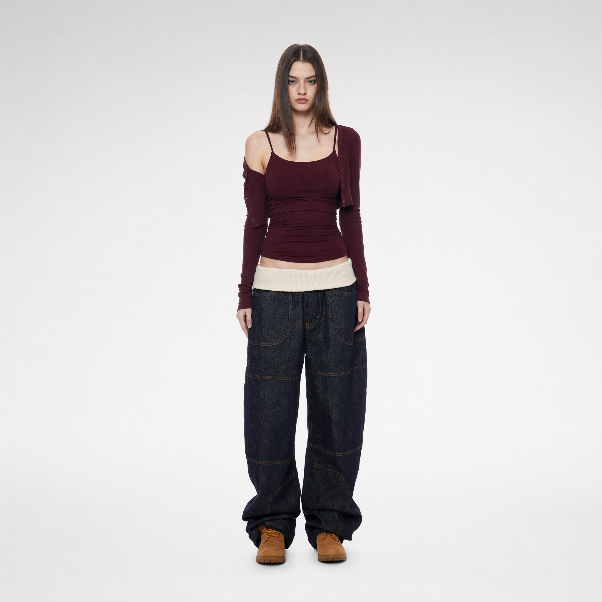 Layered Stretch Camisole Set