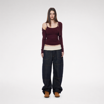 Layered Stretch Camisole Set