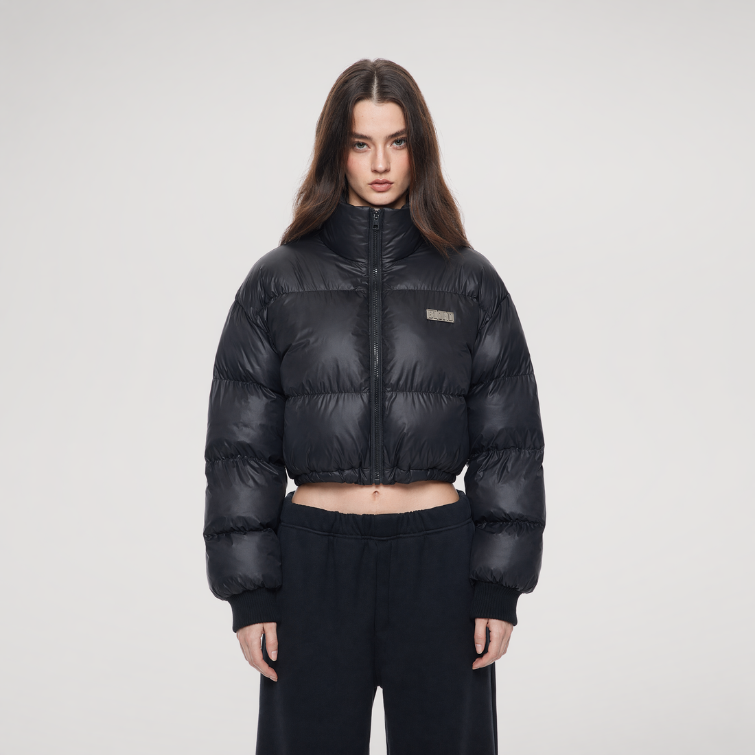 Padded Funnel Collar Jacket