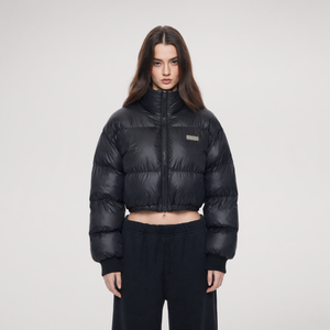 Padded Funnel Collar Jacket